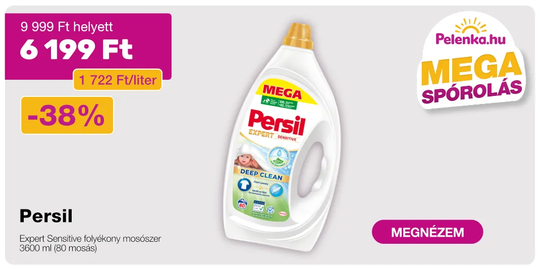 Persil Expert Sensitive folyékony mosószer 3600 ml (80 mosás)