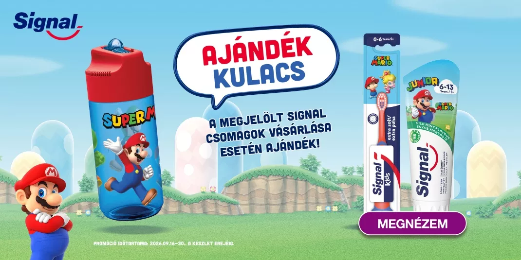 A megjelölt Signal csomagok vásárlása esetén ajándék kulacs!