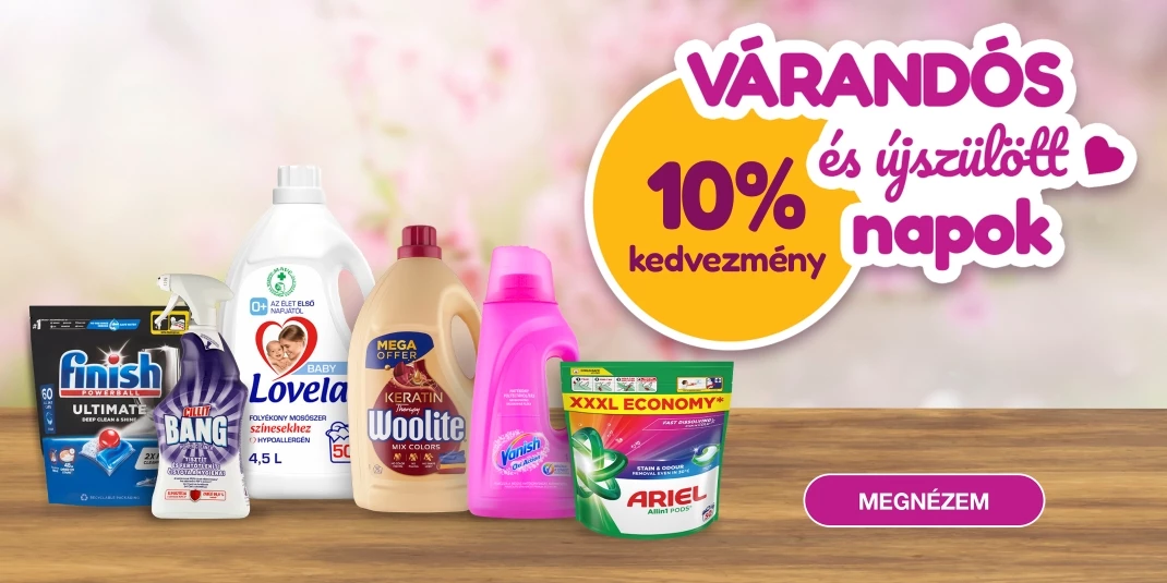 Pampers termékek mindig jó áron!