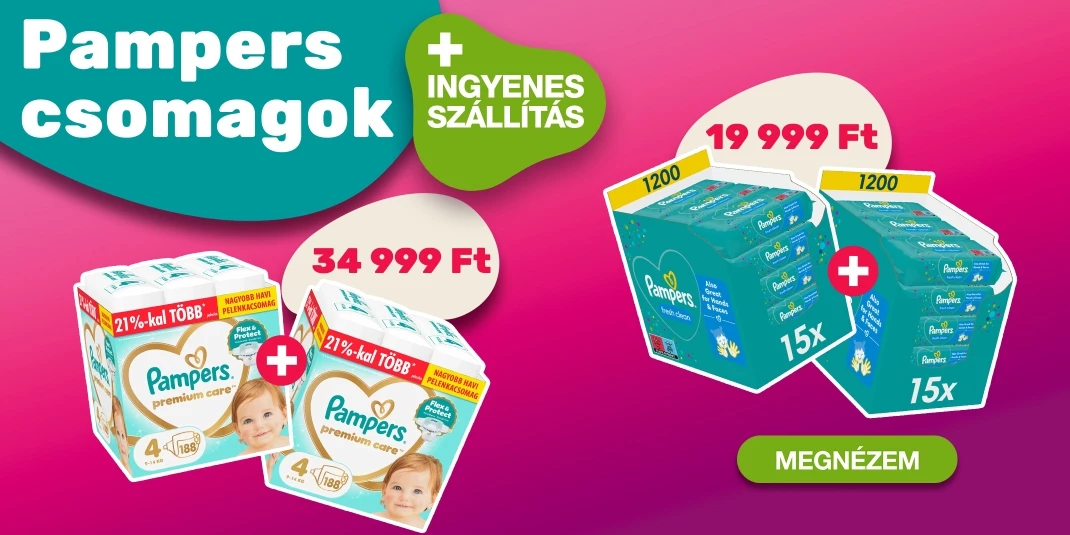 Pampers termékek mindig jó áron!