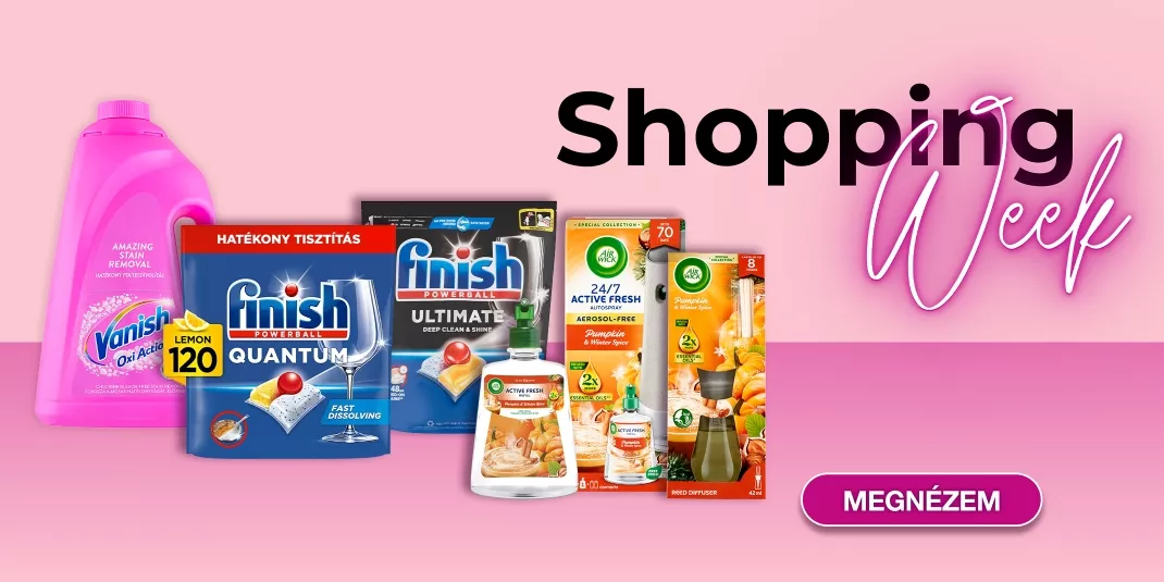 SHOPPING WEEK a Pelenka.hu-n!
