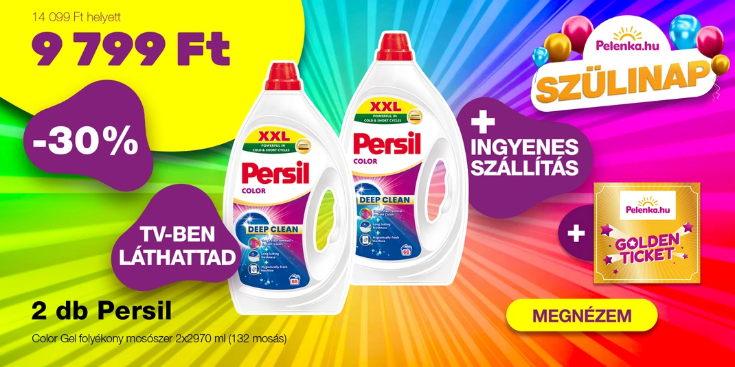 Persil Color Gel folyékony mosószer 2x2970 ml (132 mosás)