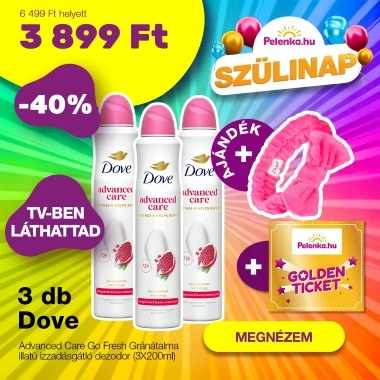 Dove Go Fresh gránátalma izzadásgátló aeroszol (3x200 ml)