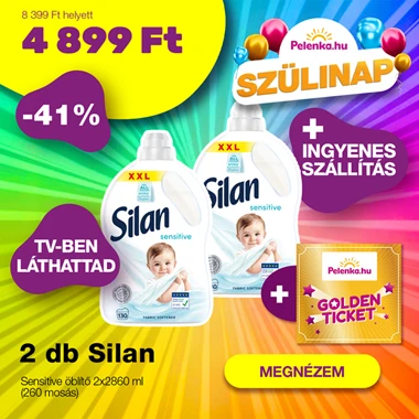 Silan Sensitive öblítő 2x2860 ml (260 mosás)