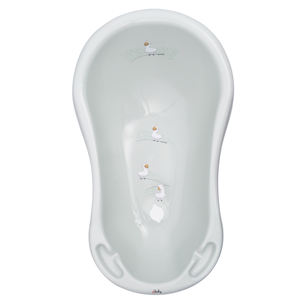 MALTEX Babakád leeresztő dugóval Lama Minimal 84 cm - sage green