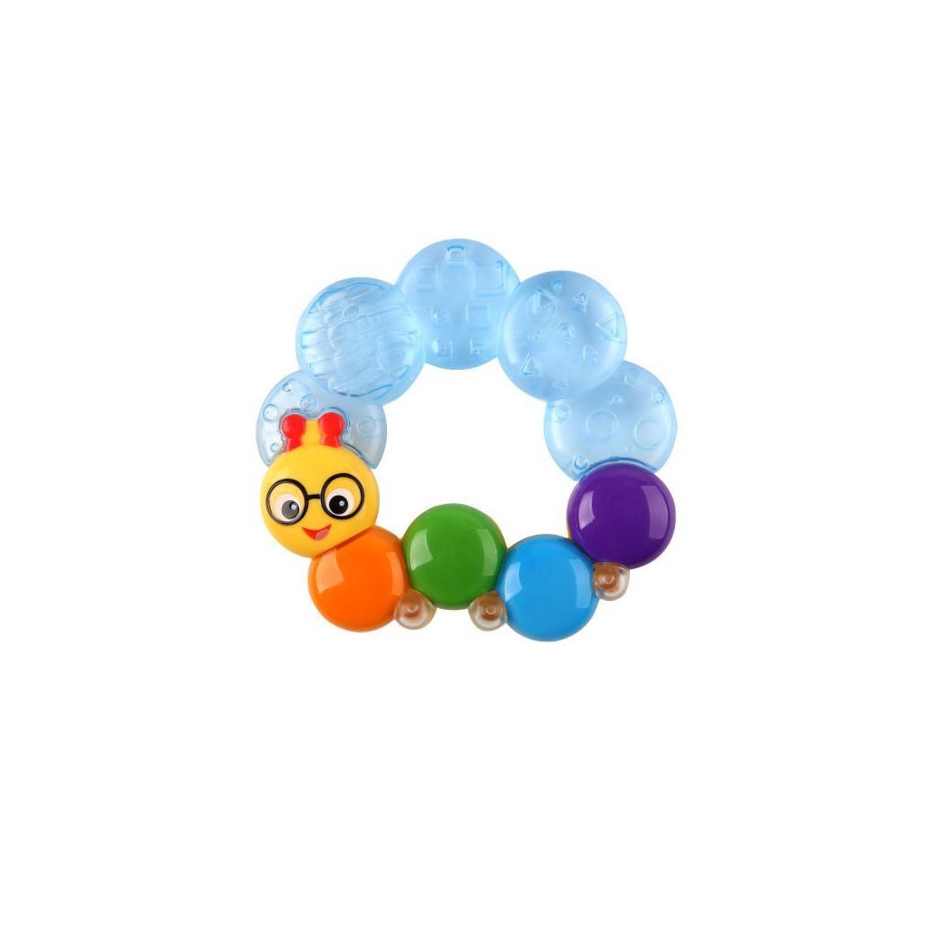 BABY EINSTEIN Vízzel töltött rágóka Teether-pillar, kék 3 hó+