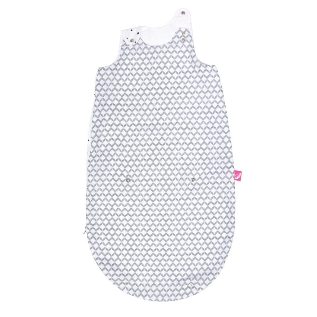 MOTHERHOOD Hálózsák Muszlin 2in1 Zip a Round Grey Classics 3-18 hó 0,5 tog