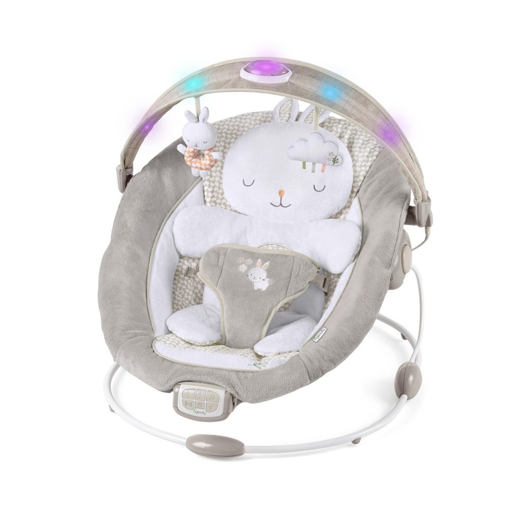 INGENUITY Rezgő pihenőszék dallamokkal és fénnyel Twinkle Tails™ 0hó+, 9 kg -ig