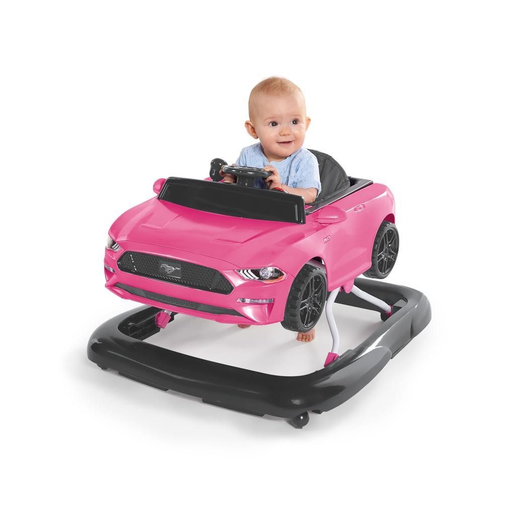 BRIGHT STARTS Bébikomp 3in1 Ford Mustang Pink 6hó+, 12 kg-ig