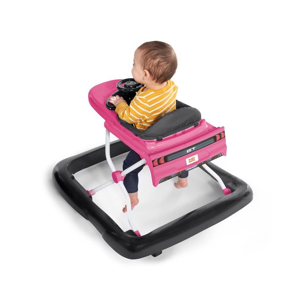 BRIGHT STARTS Bébikomp 3in1 Ford Mustang Pink 6hó+, 12 kg-ig