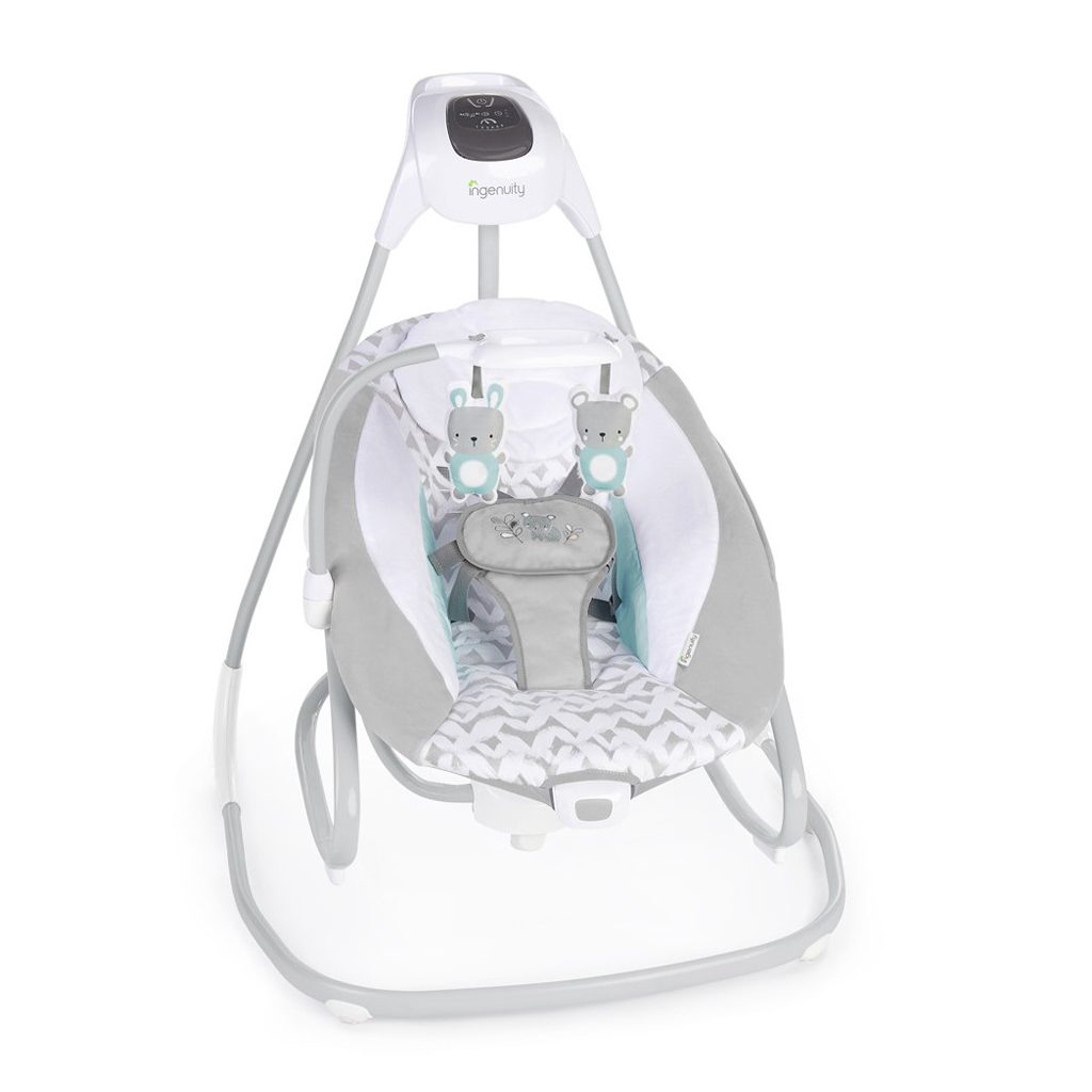 INGENUITY Nagy hinta rezgő hintaszékkel és dallamokkal USB 2in1 Raylan 0hó+,  9 kg-ig