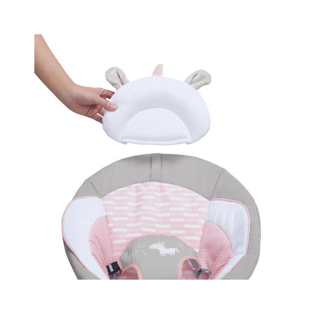 INGENUITY Rezgő pihenőszék dallamokkal Flora the Unicorn™ 0hó+, 9kg-ig