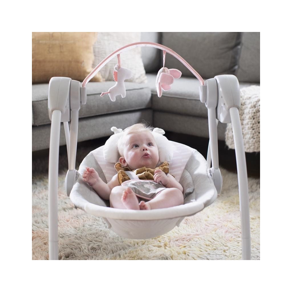 INGENUITY Hinta dallomokkal Flora the Unicorn™ 0hó+, 9kg-ig