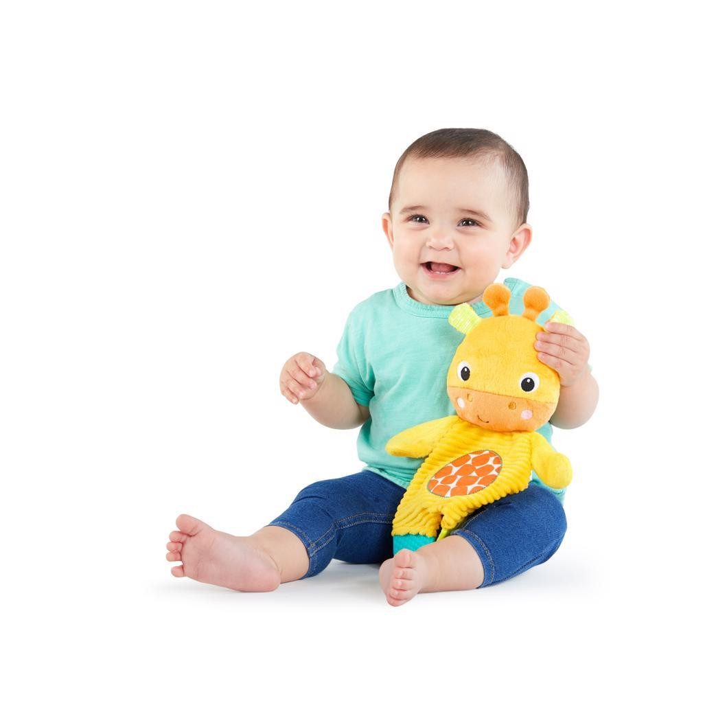 BRIGHT STARTS Játék - rágóka Snuggle&Teethe zsiráf 0hó+