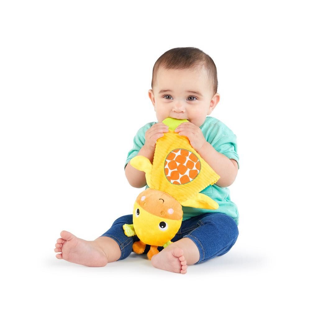 BRIGHT STARTS Játék - rágóka Snuggle&Teethe zsiráf 0hó+