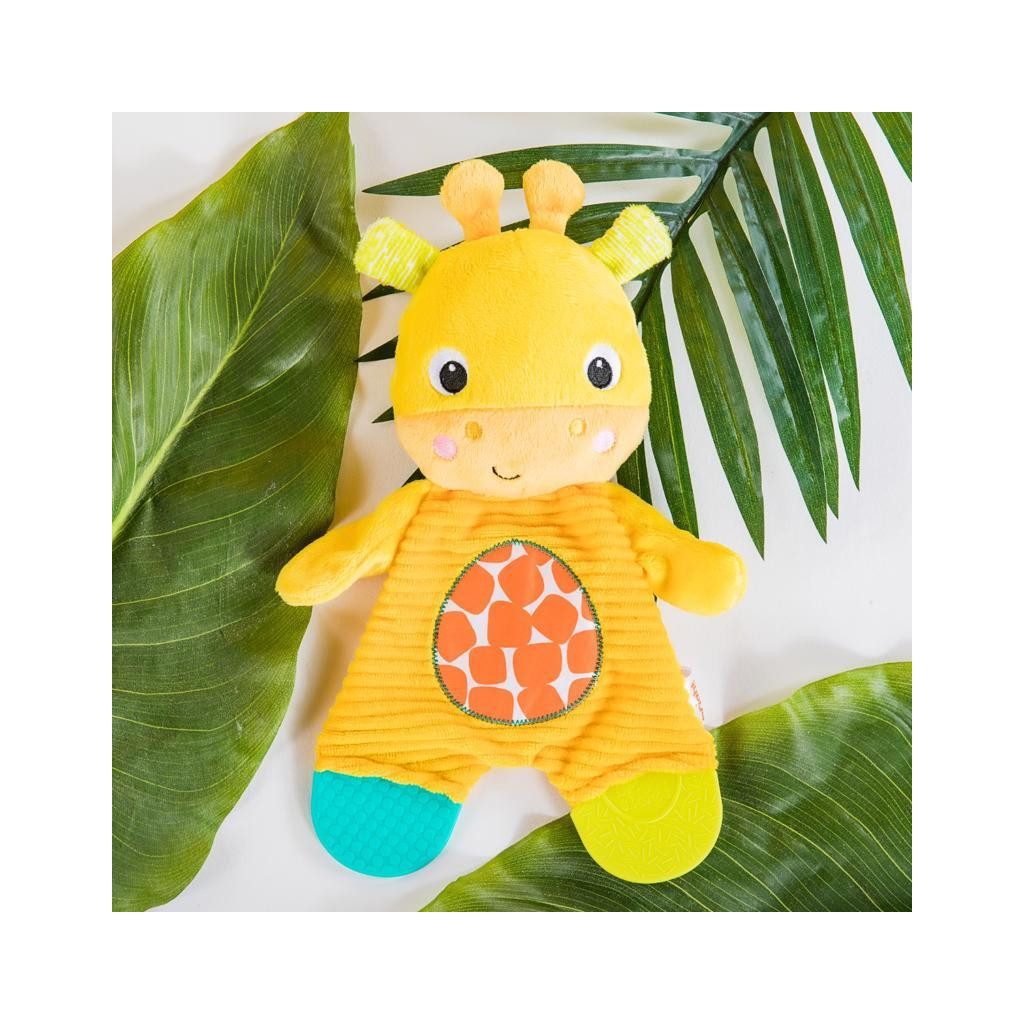 BRIGHT STARTS Játék - rágóka Snuggle&Teethe zsiráf 0hó+