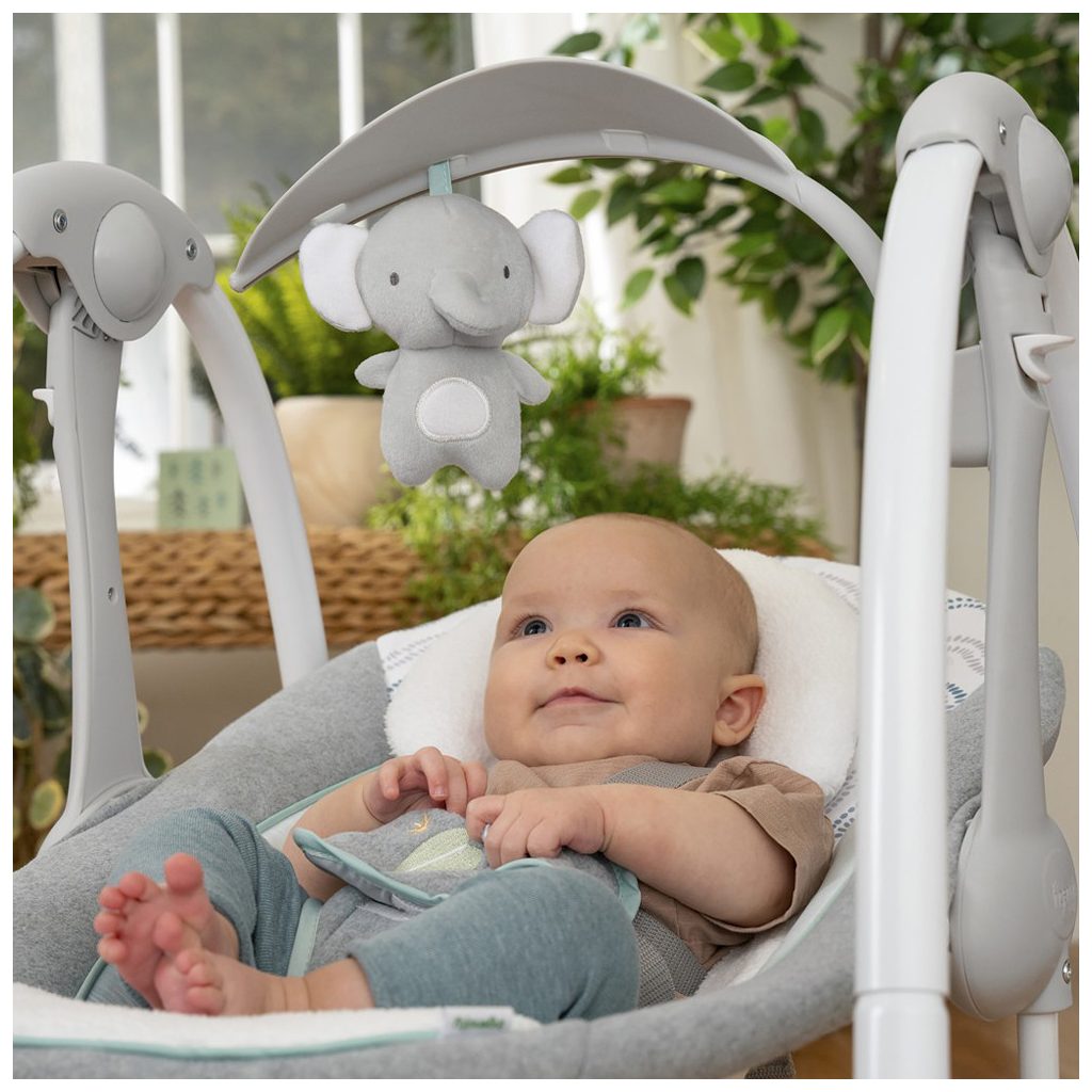 INGENUITY Átalakítható  rezgő hinta dallamokkal és adapterrel  Swell™ 2in1 0hó+, 9 kg-ig