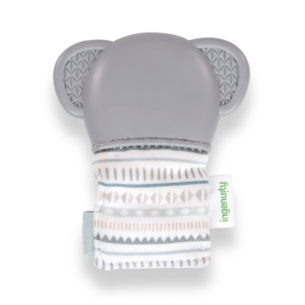 INGENUITY Rágóka/csörgő kesztyű elefánt Van 3hó+