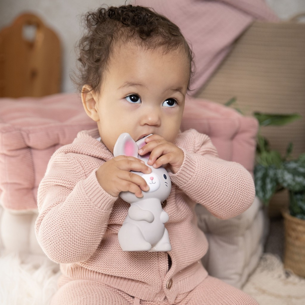 INGENUITY Kaucsuk rágóka nyuszi Sylvi™ 0hó+