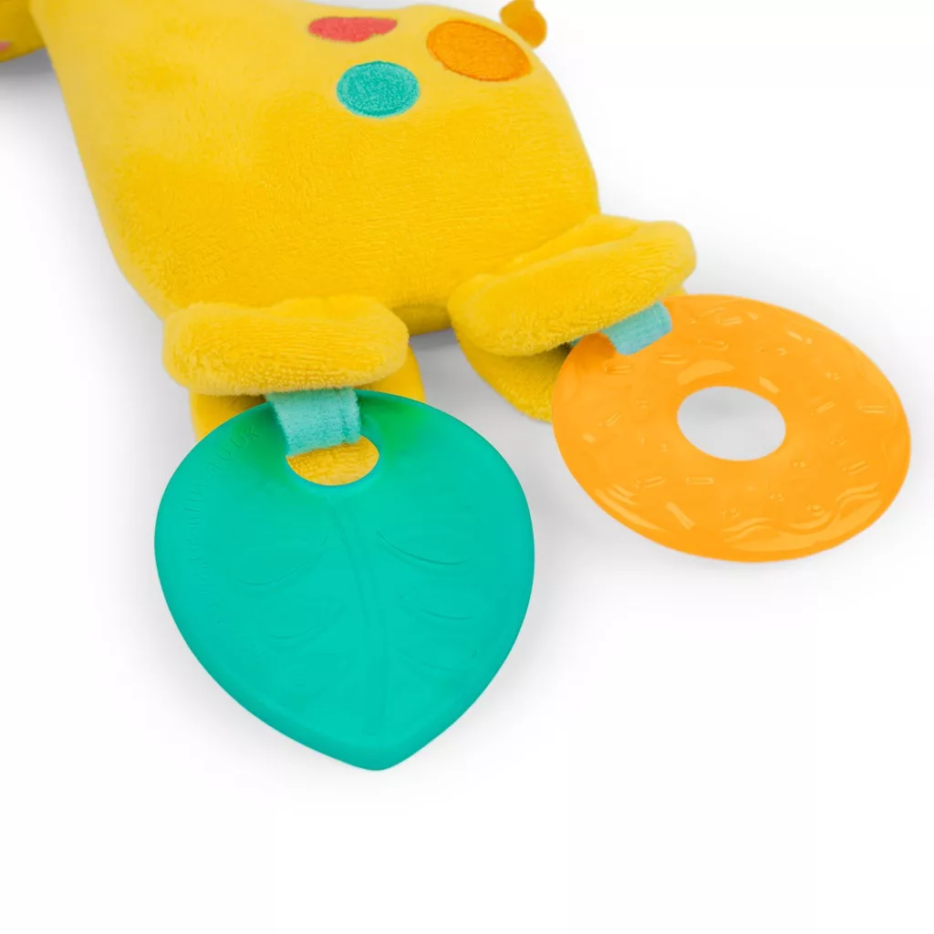 BRIGHT STARTS Csörgő/Rágóka C-karikán zsiráf Safari Soother™  0hó+