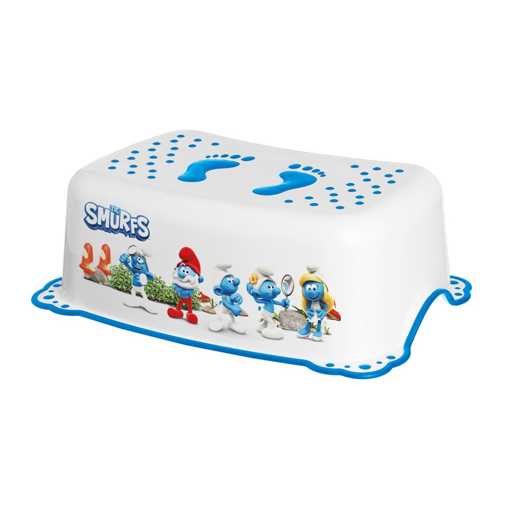 MALTEX Csúszásmentes fellépő Hupikék törpikék - white