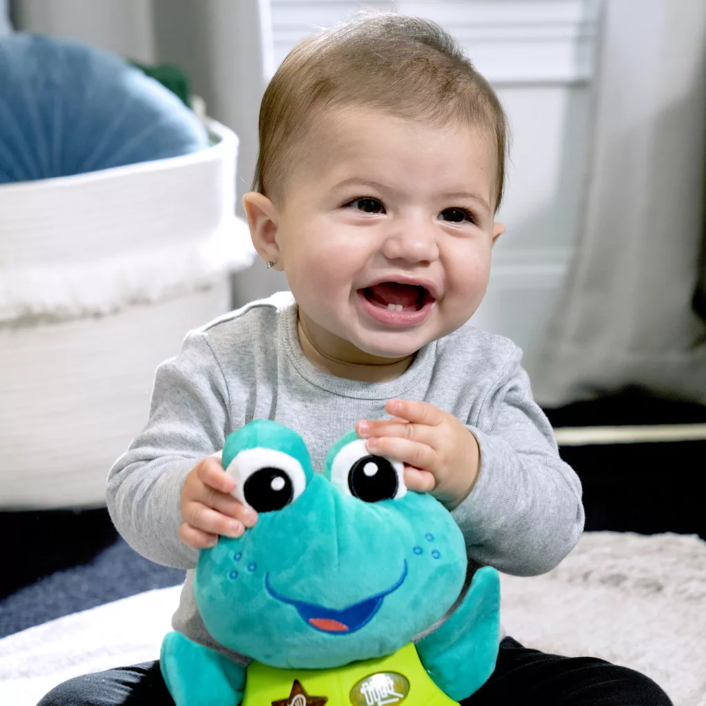 BABY EINSTEIN Zenélő interaktív játék teknős Neptune's Cuddly Composer™ 6hó+