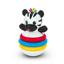   BABY EINSTEIN Rágóka építőjáték zebra Stack & Wobble Zen™ 3hó+