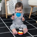 BABY EINSTEIN Rágóka építőjáték zebra Stack & Wobble Zen™ 3hó+