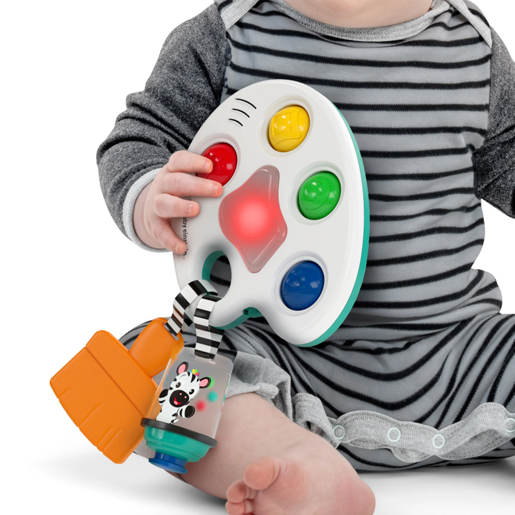 BABY EINSTEIN Zenélő érzékszervi játék Color Palette Popper 6-36hó