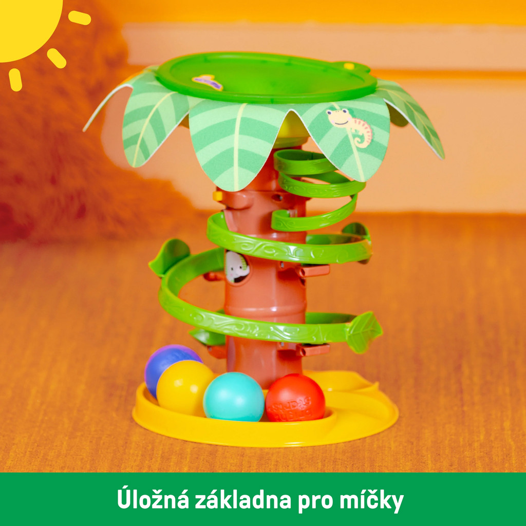 BRIGHT STARTS Zenélő golyópálya Tropical Twirl 6hó+