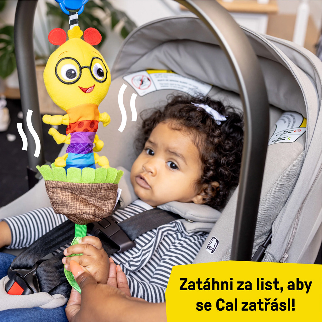 BABY EINSTEIN Játék csörgővel C-karikán u Cal-a-Puller™ 0hó+