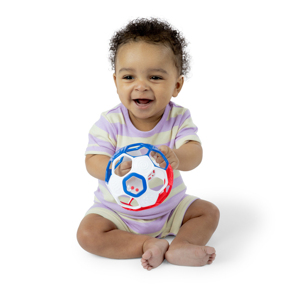 OBALL Játék Oball RATTLE GOALS™ 10 cm Red, White & Blue  0hó++