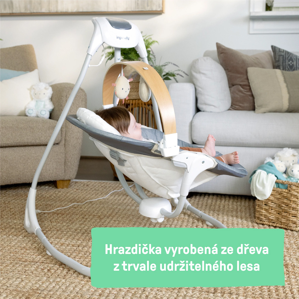 INGENUITY Parker™ zenélő hintaszék 0 hónapos kortól, 9 kg-ig