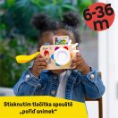 BABY EINSTEIN Interaktív játék hanggal fényképezőgép HAPE 6hó+
