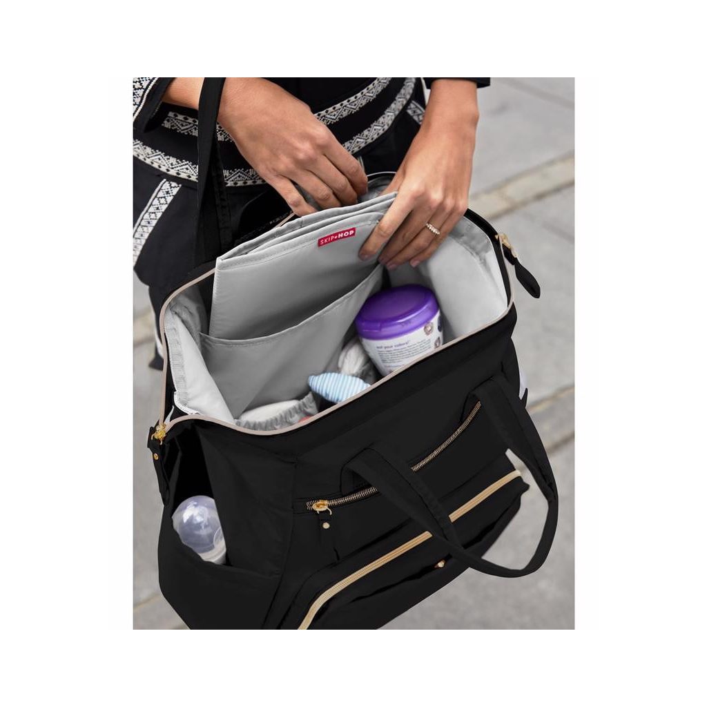 SKIP HOP Táska pelenkázó/hátizsák Mainframe Black