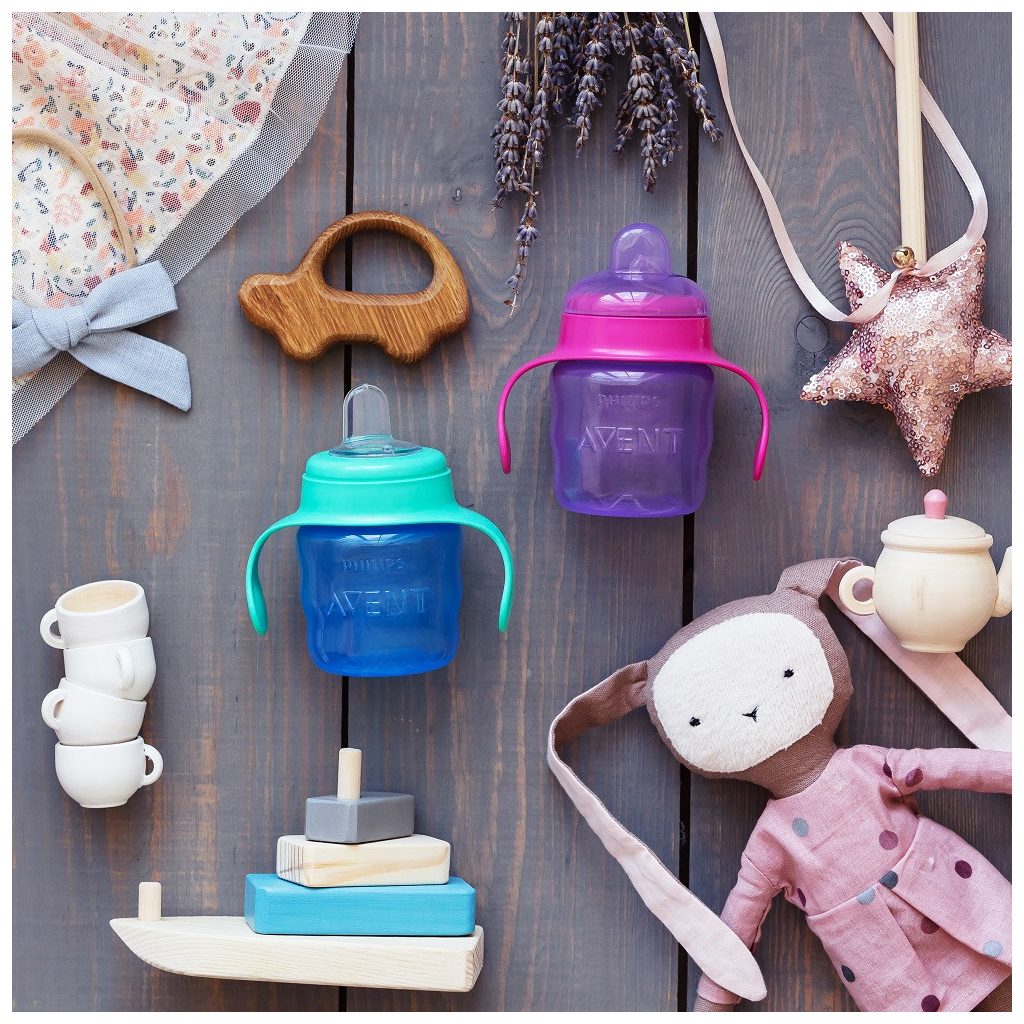 Philips AVENT SCF551/03 Itatópohár Classic 200 ml itatófüllel lányos+akció