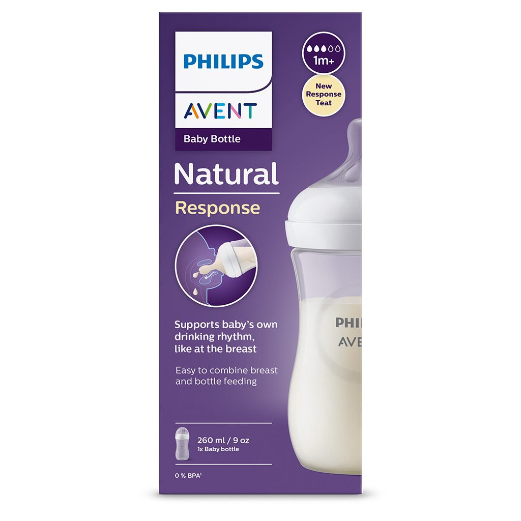 Philips AVENT Natural Response cumisüveg 260 ml, 1h+ +akció