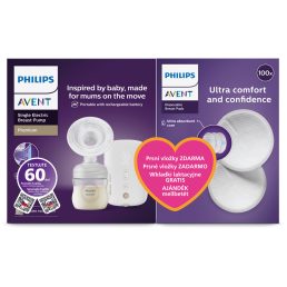   Philips AVENT Elektromos mellszívó, tölthető SCF396/31+Ajándék