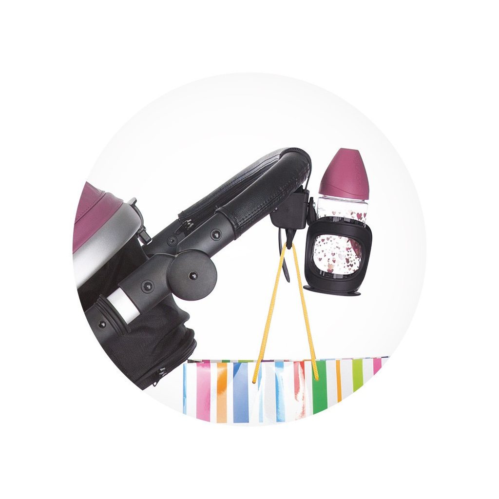 Chipolino univerzális pohártartó babakocsira - Black