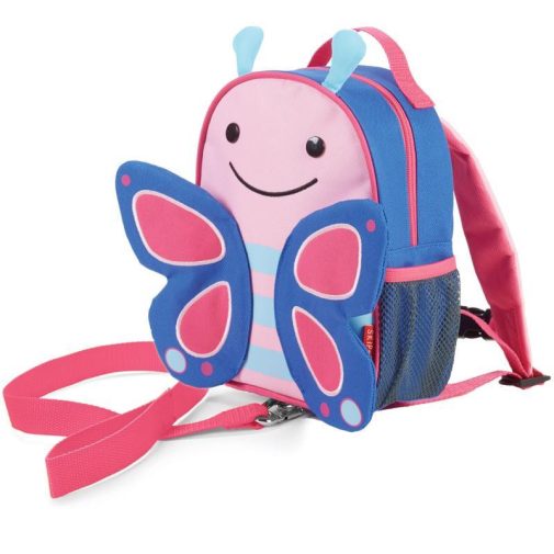 SKIP HOP Zoo Hátizsák biztonsági pórázzal Pillangó 1év+