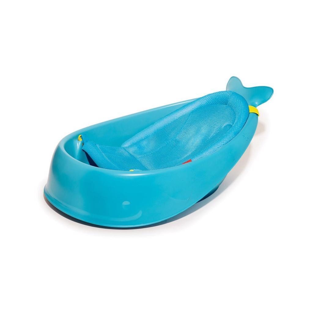 SKIP HOP Vanička s ergonomickou podložkou Moby 3 fázová modráSKIP HOP Moby 3 fázisú kék babafürdető