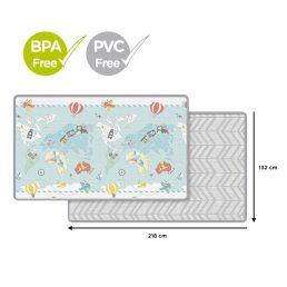  SKIP HOP PVC és BPA mentes játszószőnyeg 218x132cm Kicsi utazó 0m+