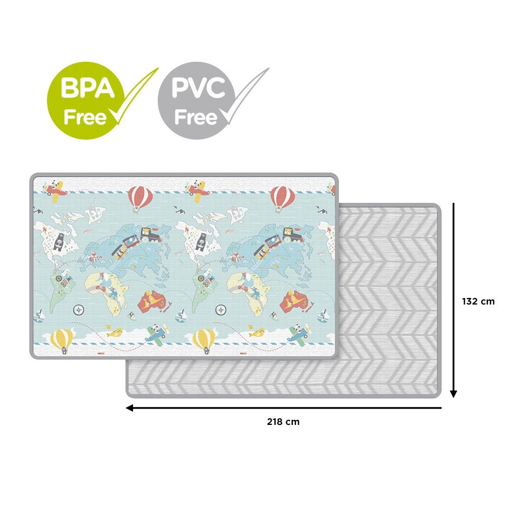 SKIP HOP PVC és BPA mentes játszószőnyeg 218x132cm Kicsi utazó 0m+