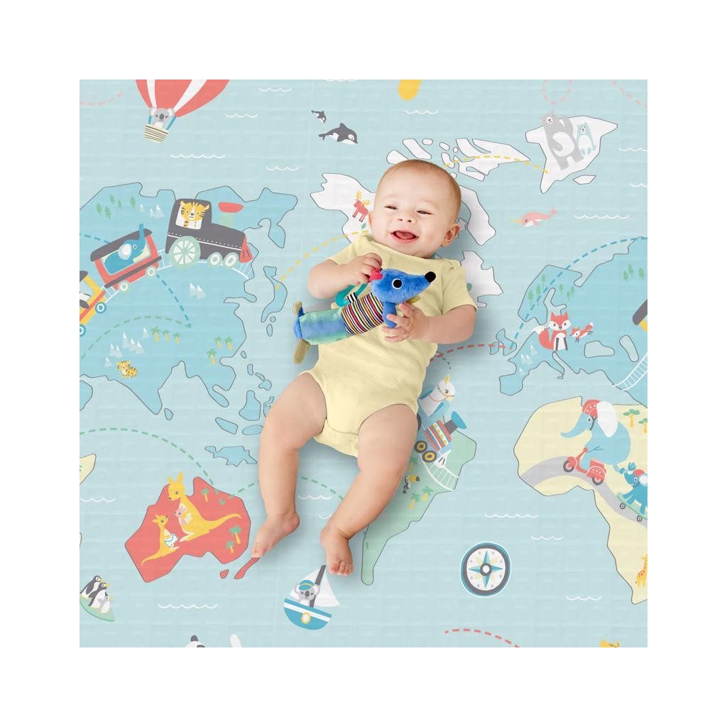 SKIP HOP PVC és BPA mentes játszószőnyeg 218x132cm Kicsi utazó 0m+