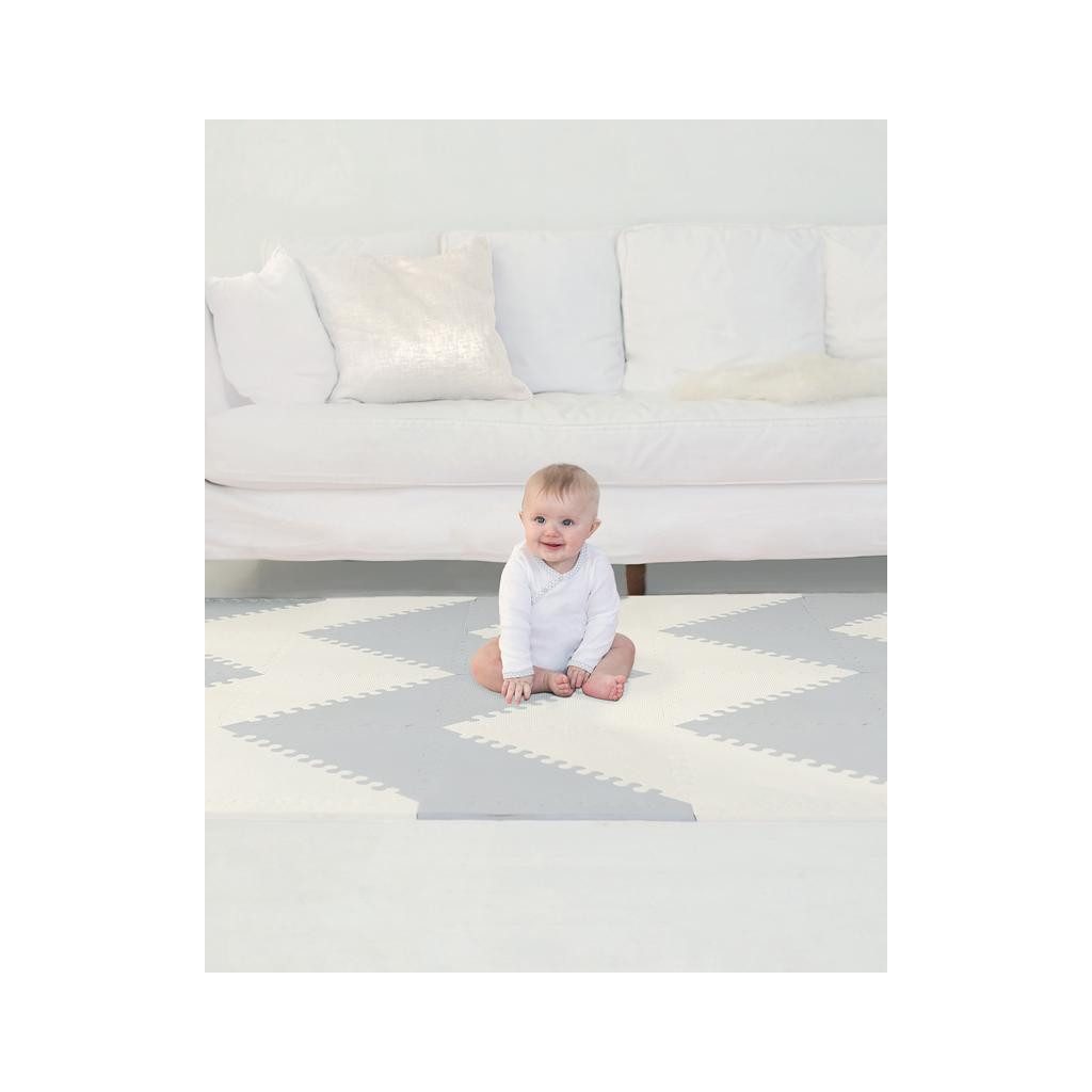 SKIP HOP Puzzle penové šedo-béžové 72 ks, 10m+