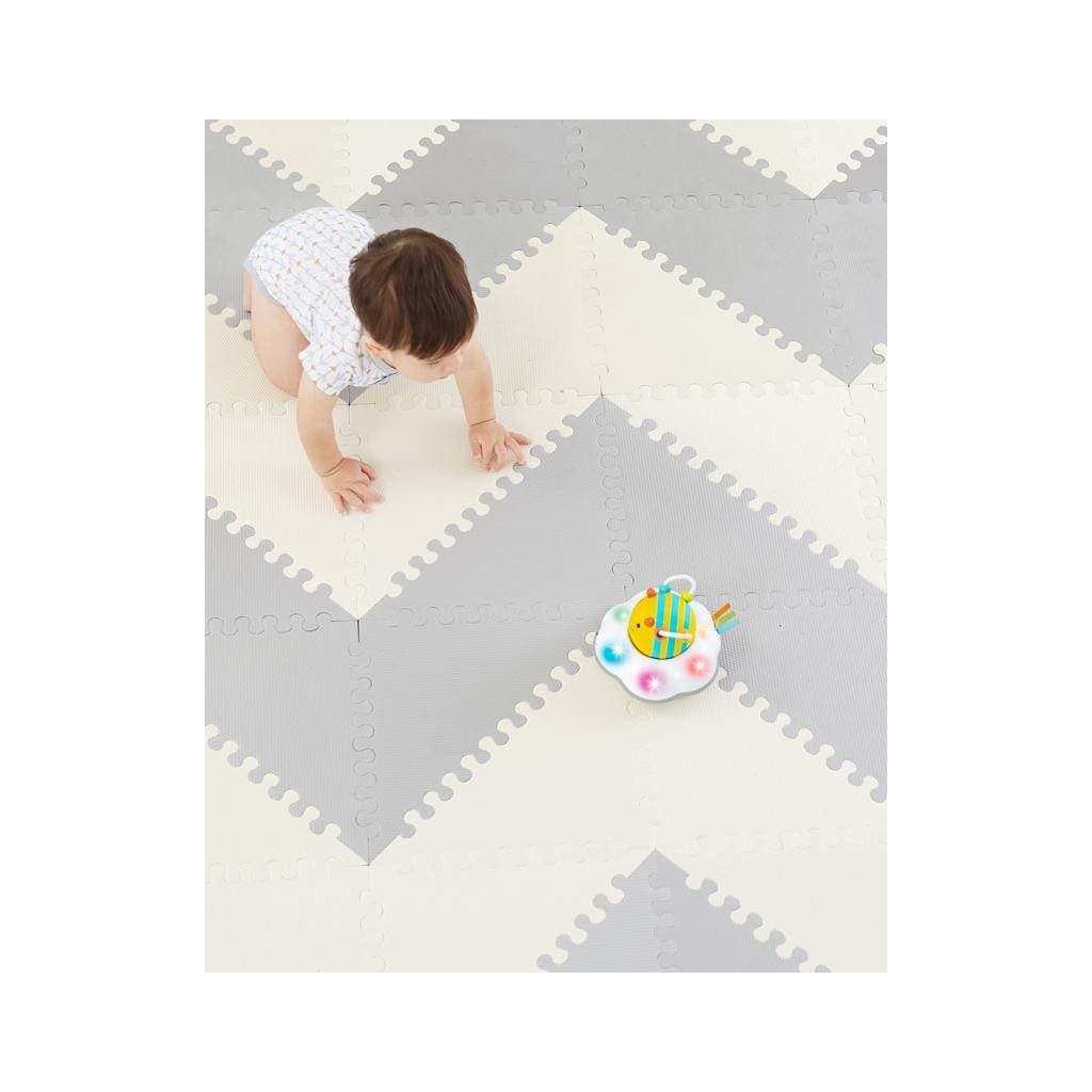 SKIP HOP Puzzle penové šedo-béžové 72 ks, 10m+