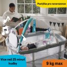 BABY EINSTEIN Kiságy járókával és zongorával 3in1 Kick & Snooze™ 0hó+