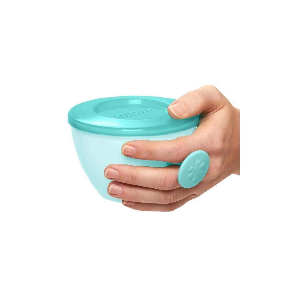 SKIP HOP Tányérok fedővel és Easy Grab fogantyúval Grey,Teal 2 x 240 ml, 3m+