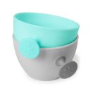 SKIP HOP Tányérok fedővel és Easy Grab fogantyúval Grey,Teal 2 x 240 ml, 3m+
