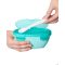 SKIP HOP Tálka kanállal védőtokban Easy Serve Teal 240 ml, 3m+